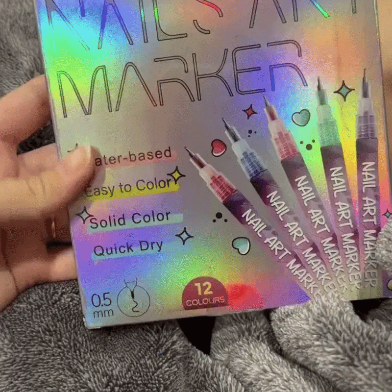 Set 12 MARCADORES para Uñas💅